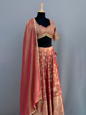 Banarasi Tissue Lehenga Set