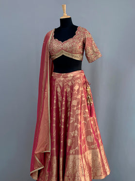 Banarasi Tissue Lehenga Set