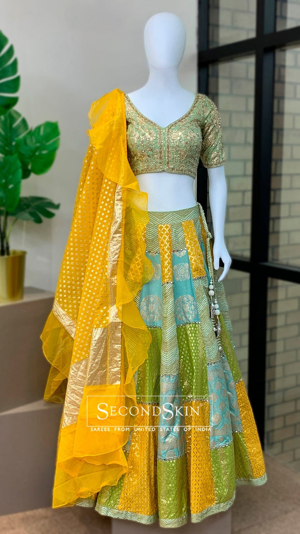 Banarasi Lehenga In Multi-Colour