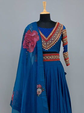 Blue Lehenga Set