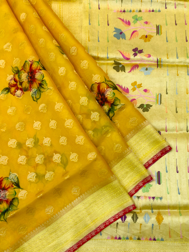 Banarasi Kora Saree