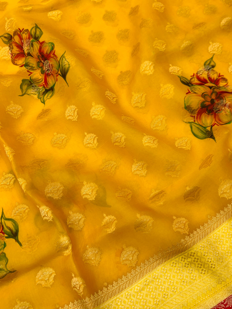 Banarasi Kora Saree